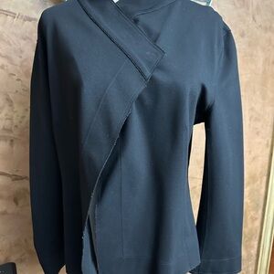 Donna Karan Asymmetrical Black Jacket